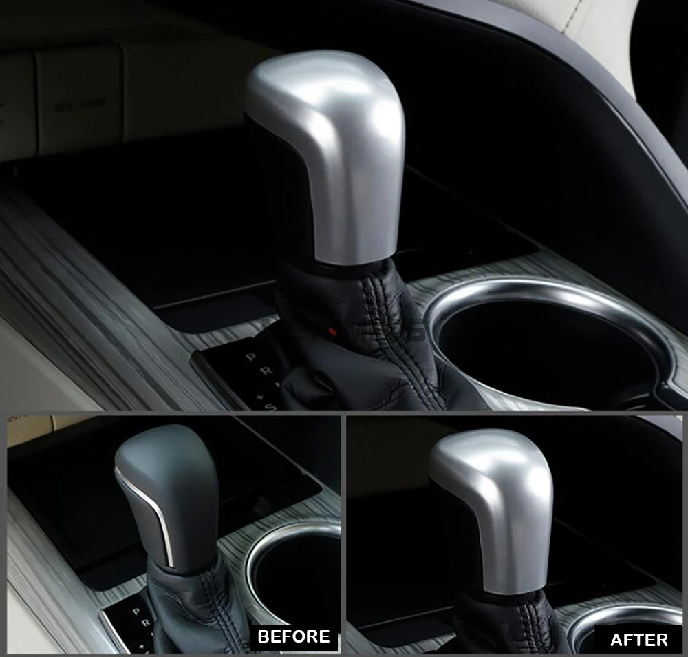 Для Toyota Camry углеродное волокно Крышка для головки переключения передач декоративная рамка наклейка внутренние аксессуары для стайлинга автомобилей