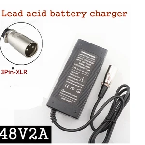 48V 2A 3Pin XLR Plug Lead Acid Battery Charger For 57.6V Electric
Bicycle Scooters Motorcycle