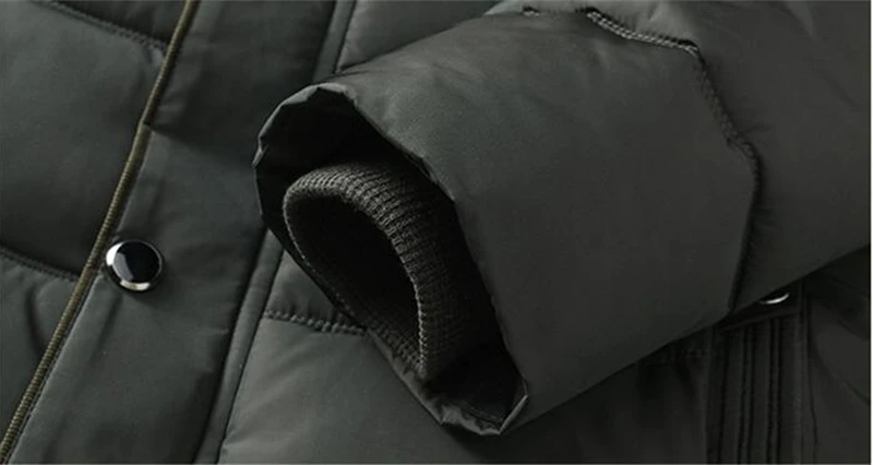 Winter Men's Thick Coats Warm Jackets Padded Casual Hooded Thermal Parka Windproof Jacket Overcoat Male Father's Clothing 4XL