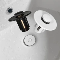 white washbasin bounce core brass bathroom sink pop up filter hair catcher deodorant stopper kitchen bathroom tool renovation