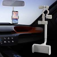adjustable car rearview mirror mount stand universal car bracket 360%c2%b0rotation car phone holder seat back hanger phone holder