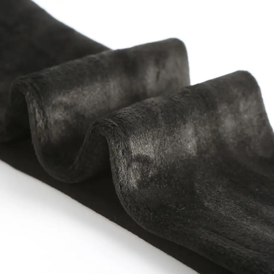 Популярные серые 500g размера плюс эластичное бархатное плотное зимнее теплое