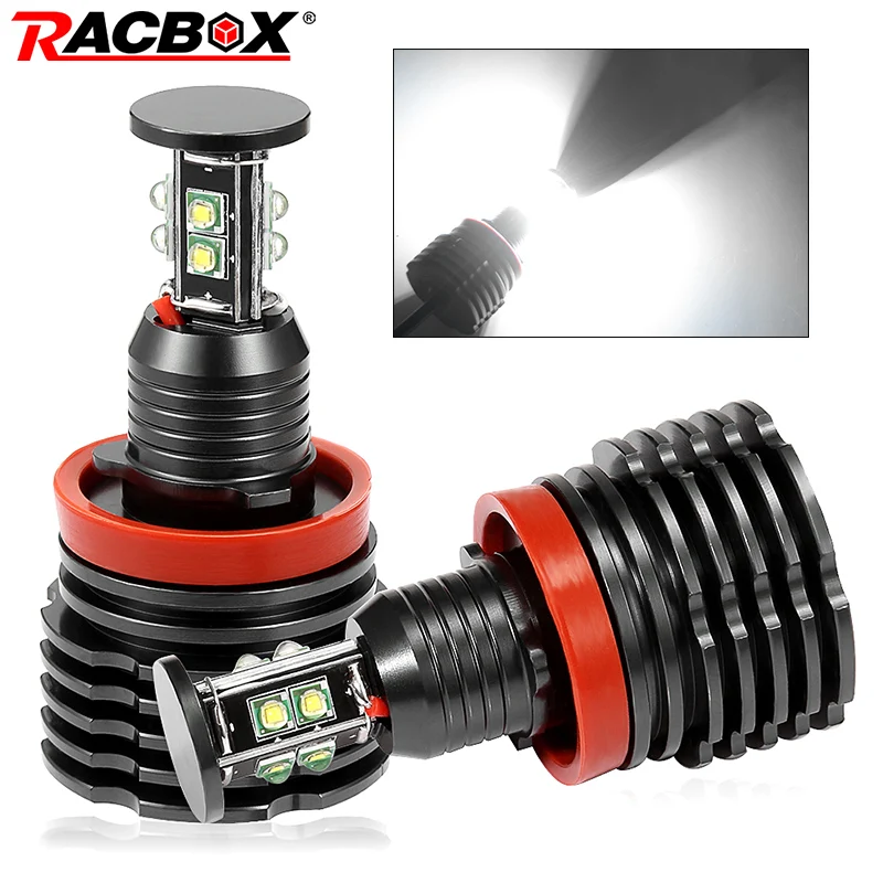 2 шт./компл. H8 светодиодный ангельские глазки кольцевые светодиодные огни