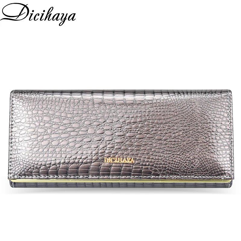 Женские кошельки DICIHAYA из натуральной кожи роскошный брендовый модный кошелек