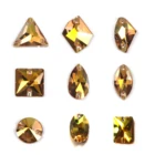 Блестящие пришивные стразы s Sunshine, золотые блестящие стразы шьют на Стразы, пришивные камни, пуговицы-разделители для украшения для одежды сделай сам