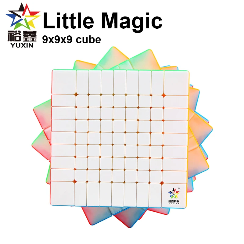 Yuxin Little Magic 9x9x 9 скоростной куб stickerless Zhisheng 9x9 Кубики-головоломки Профессиональный