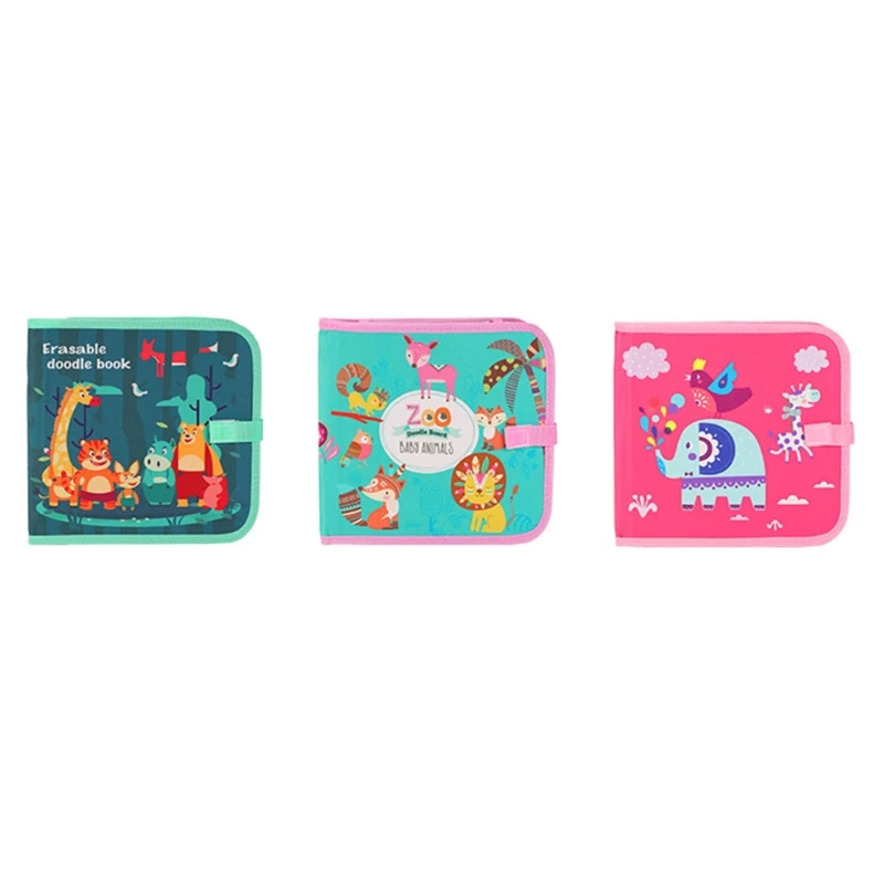 

Kids Water Color Book with Cute Pattern Design Repeat Use Interactive Book H9EF