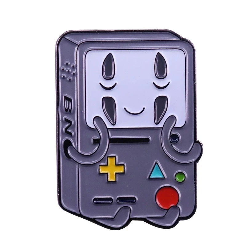 Коллекция булавок, вдохновленных фильмом "Унесенные призраками": Магический чайник, брошь "Бабочка", геймбой в качестве горшка для растений, знак самурая, брошь аниме студии Гибли.