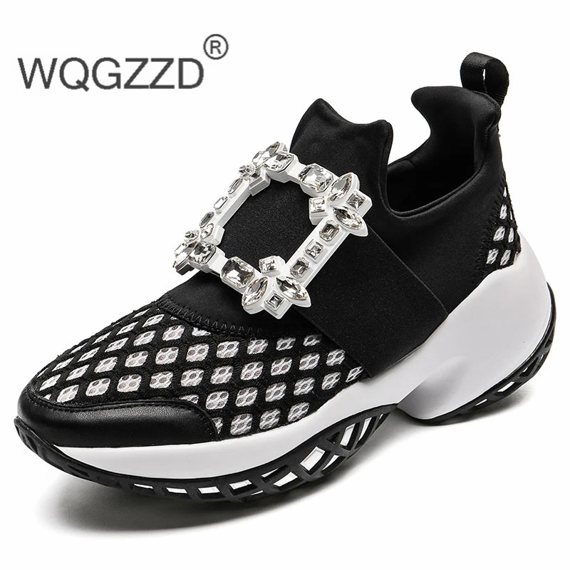 Женские кроссовки на массивной вулканизированной подошве дизайнерские из