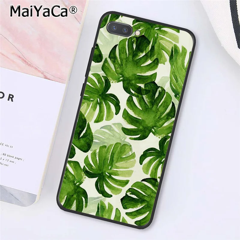 MaiYaCa чехол для телефона с рисунком листьев пальмы Huawei Honor 8X 9 10 20 Lite 7A 8A 5A 7C 10i 20i 9X play
