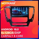Автомобильный мультимедийный плеер PX6, Android 10,0, 6 + 128G, GPS-навигация для Mitsubishi Pajero Sport 3 2016-2018