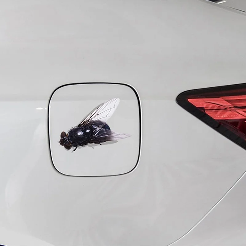 

ZS489QY Decals Car 3D Lifelike Insects Car Stickers Terror Flys Cricket Dragonfly Bee Car Stickers