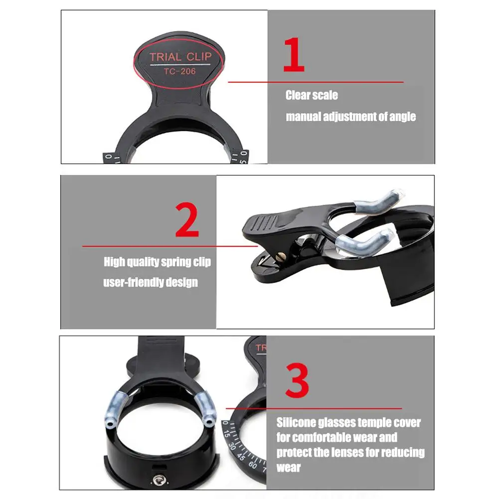 Пробная оправа с зажимом для объектива оптическая одним глазом тестовая