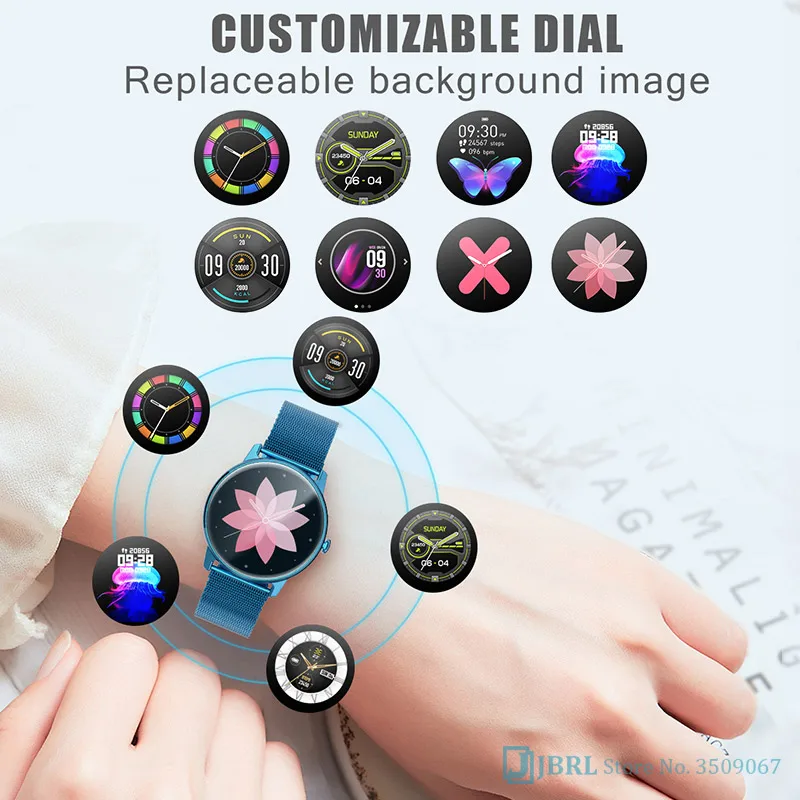fashion smart watch women waterproof smartwatch blood pressure heart rate monitor wrist watch ladies bracelet smart clock watch free global shipping