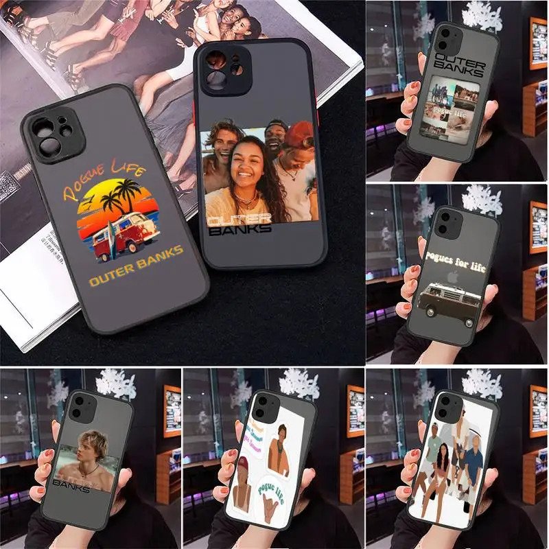 

Outer Banks Livin The Pogue Life Phone Case Matte Transparent for iPhone 7 8 11 12 s mini pro X XS XR MAX Plus Clear mobile bag