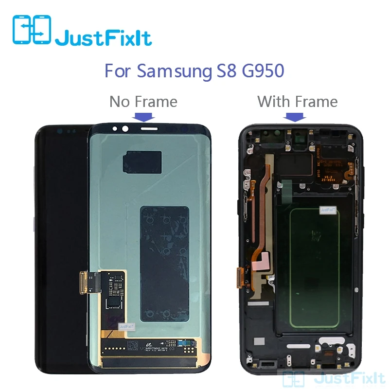 

Original Super AMOLED Screen For Samsung Galaxy S8 G950F G950A G950FD Black Spot Lcd Display Touch Screen Digitizer