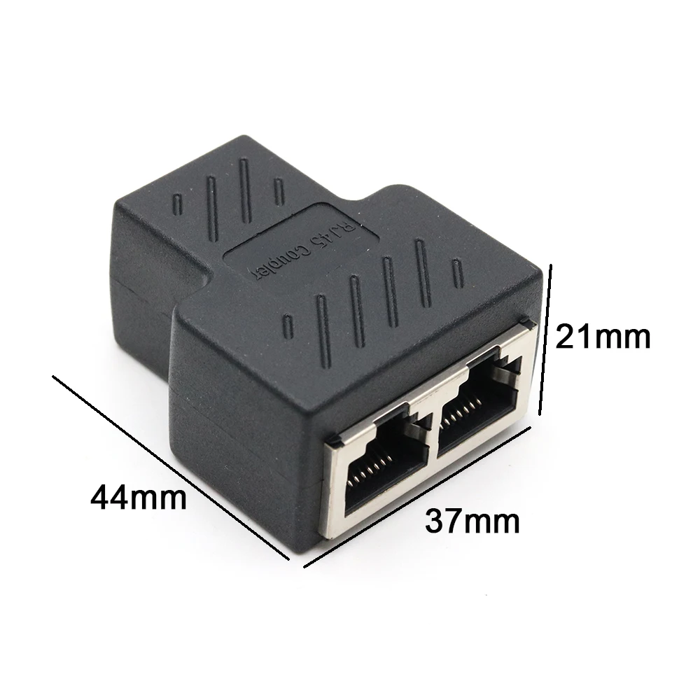 xintylink 1 to 2 ways lan rg45 cat6 cat5e cat5 8p8c stp shielded ethernet network cable rj45 female splitter connector adapter free global shipping