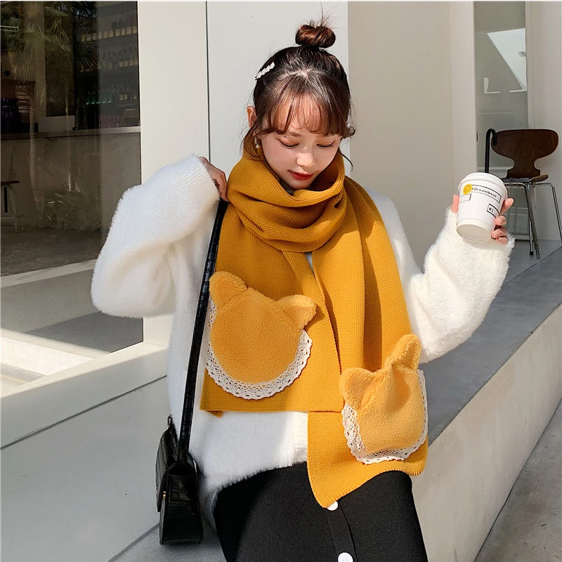 Шарф женский из искусственного кашемира зимний теплый мягкий удобный |