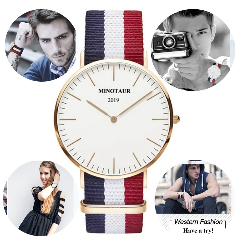 16 видов стилей кварцевые часы для мужчин ультра тонкие женские 40 мм Простой