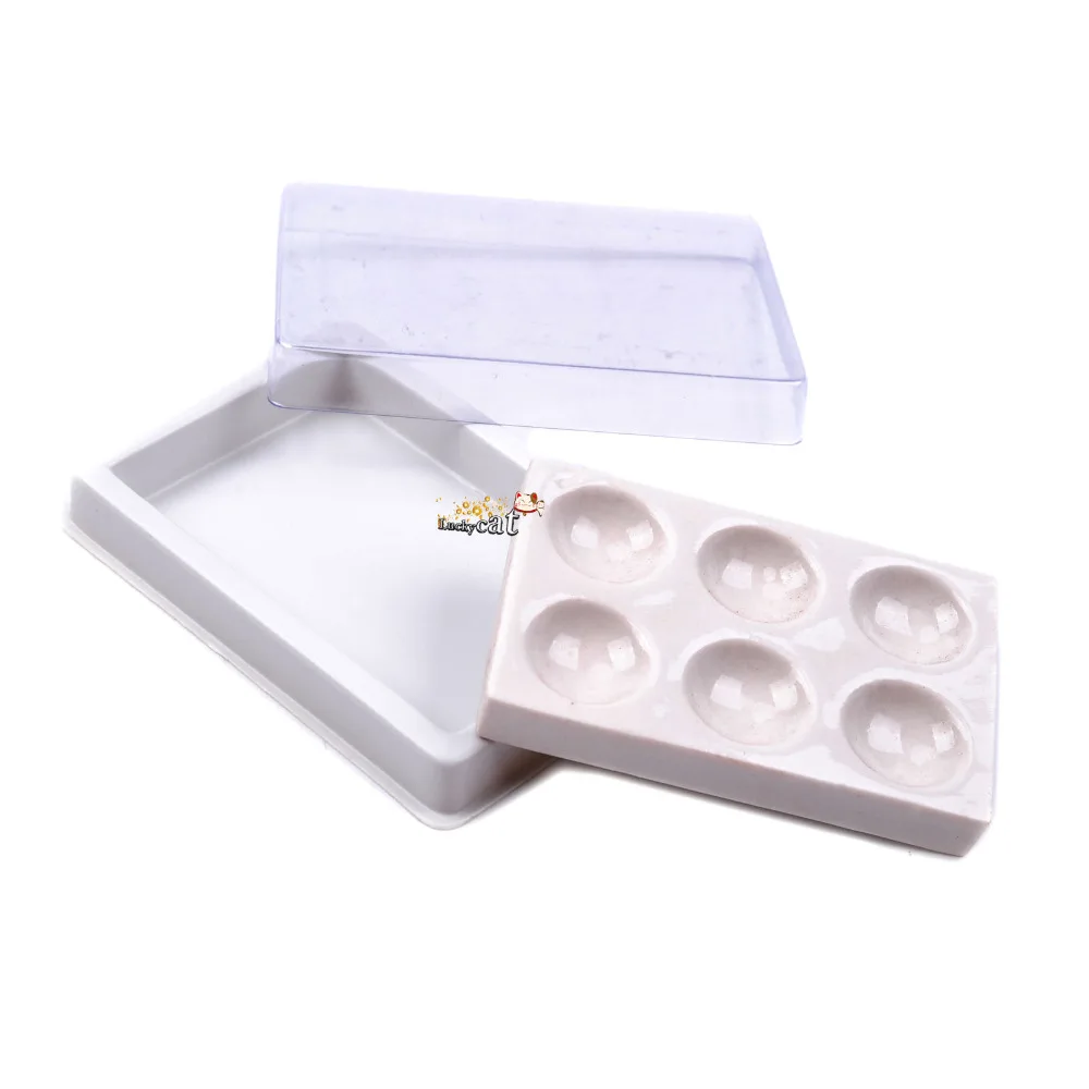 

1pc Dental Lab 6 Slot Ceramic Palette