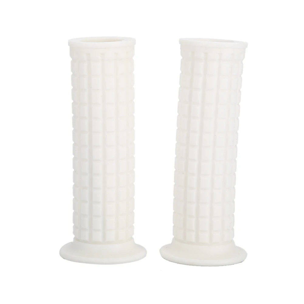 

7/8" 22mm Universal Retro Motorcycle Handle Bar Handlebar End Grips White