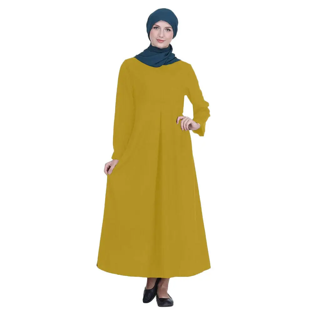 Женское платье макси Дубай, мусульманское платье, абайя, кафтан, цзилбаб, винтажный исламский коктейльный молитвенный халат, платье Рамадан...
