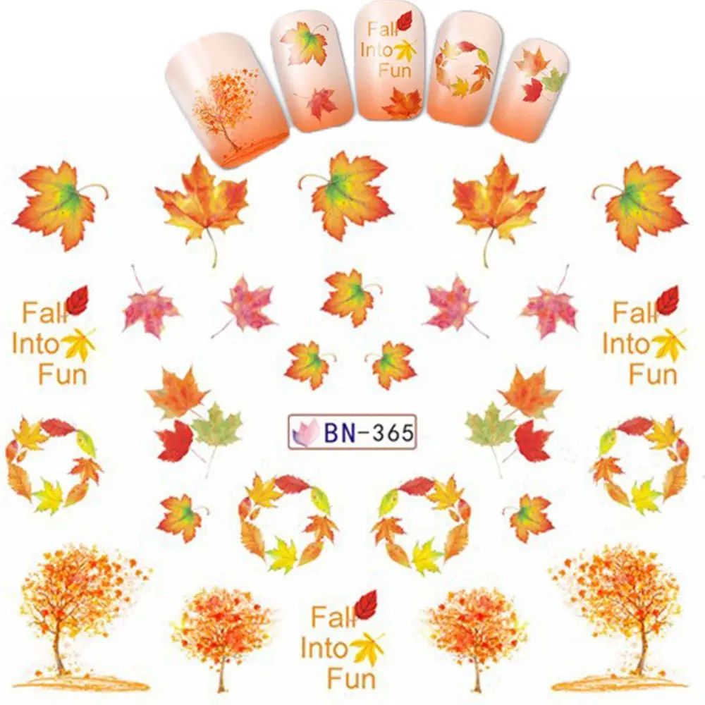 12 узоров Маргаритка на ногти художественные наклейки для переноса воды кленовый