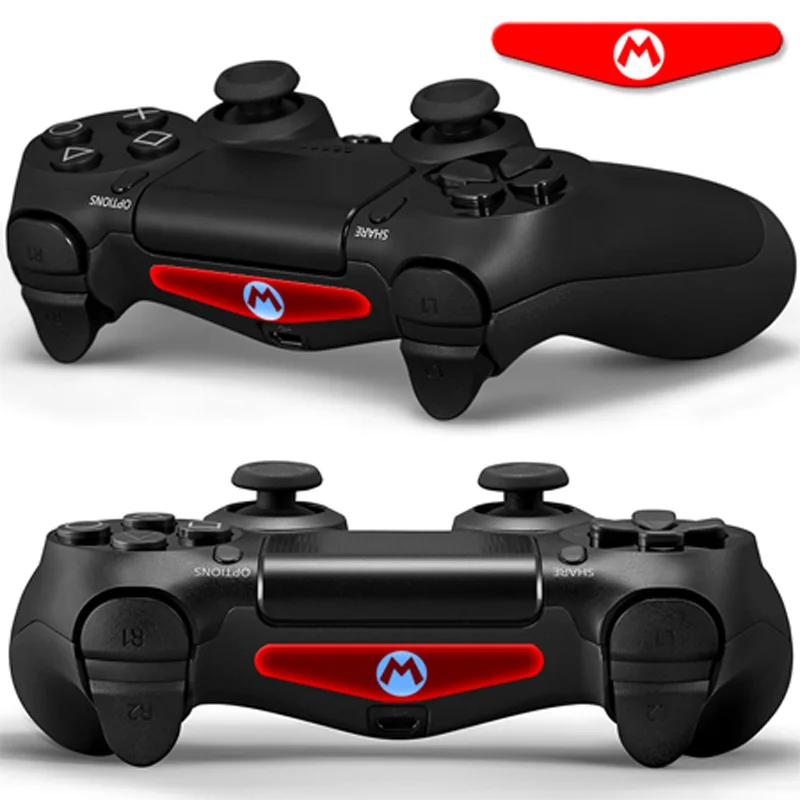 4PCS Game Light Bar For PS4 Gamepad Vinyl Stickers Decal Led Lightbar Playstation Dualshock4 PRO Slim Controller | Электроника