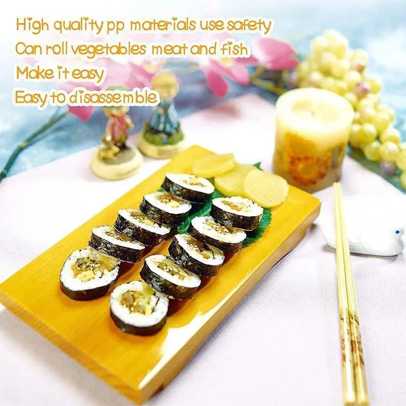 

DIY Kitchen Sushi Maker Roller Practical Fast Sushi Machine Easy Use Sushi Mold Kitchen Accessories