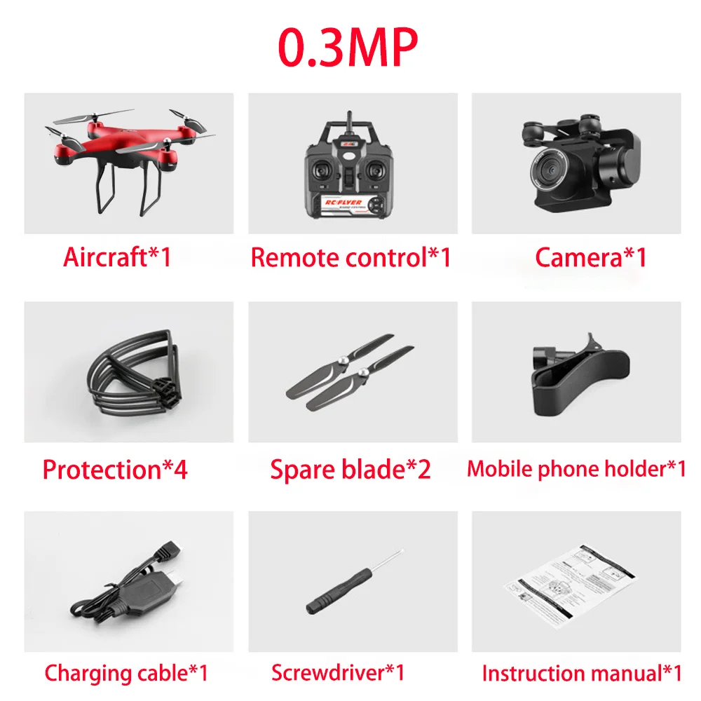 S32T 4K Дрон с камерой вращающийся HD Квадрокоптер с 1080P Wifi FPV Дрон Профессиональный беспилотник полета 20 минут RC вертолет - Цвет: red add 480P