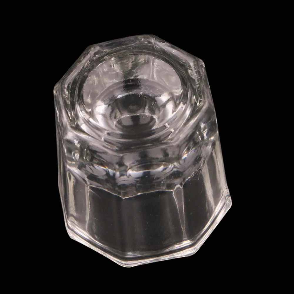 Про 1 шт прозрачный хрусталь стеклянная посуда для ногтей инструменты искусства