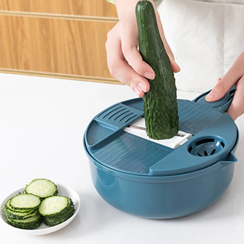 мультислайсер 9 в 1 2020 Veggie измельчитель круглой пшеничной соломы