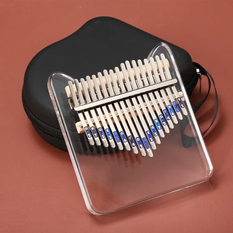 

Crystal Kalimba Square Thumb Piano 17 Keys Animal Style Transparent Kalimba Acrylic Material Tuner Hammer with EVA Box