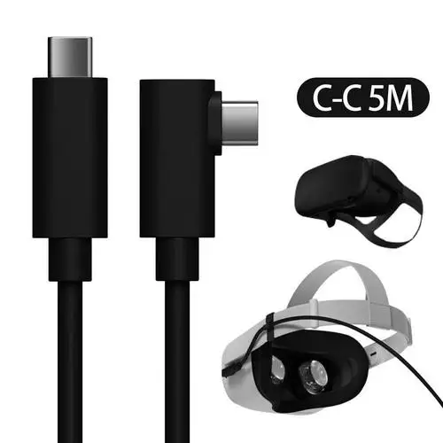For Oculus Quest 2 USB A to C Cable Type VR Glasses Charger Data Transmission 3/4/5 Meters Accessories | Электроника