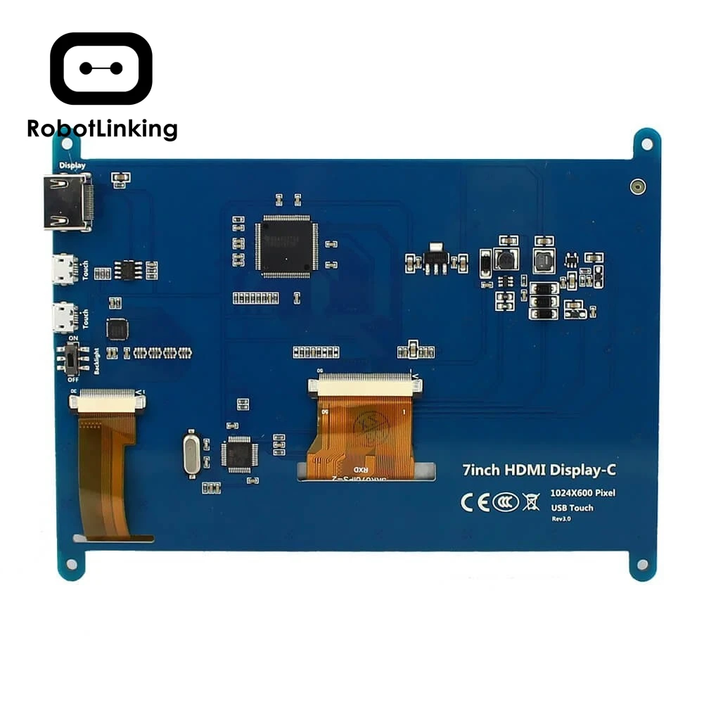 HDMI дисплей монитор 7 дюймов 1024X600 HD TFT ЖК с сенсорным экраном для Raspberry Pi B +/2B 3| |
