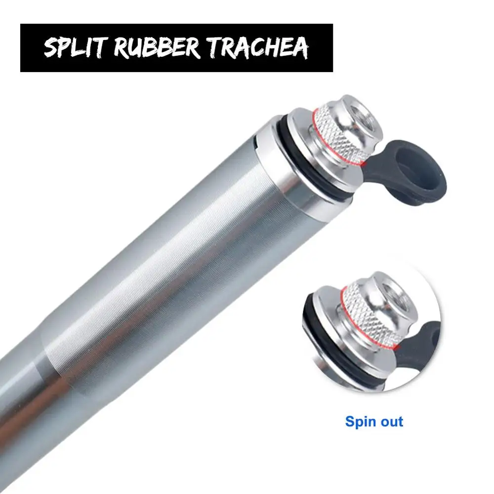 

Portable fan bicycle pump aluminum alloy riding manual air pump bicycle pump basketball football mountain bike pump accessories