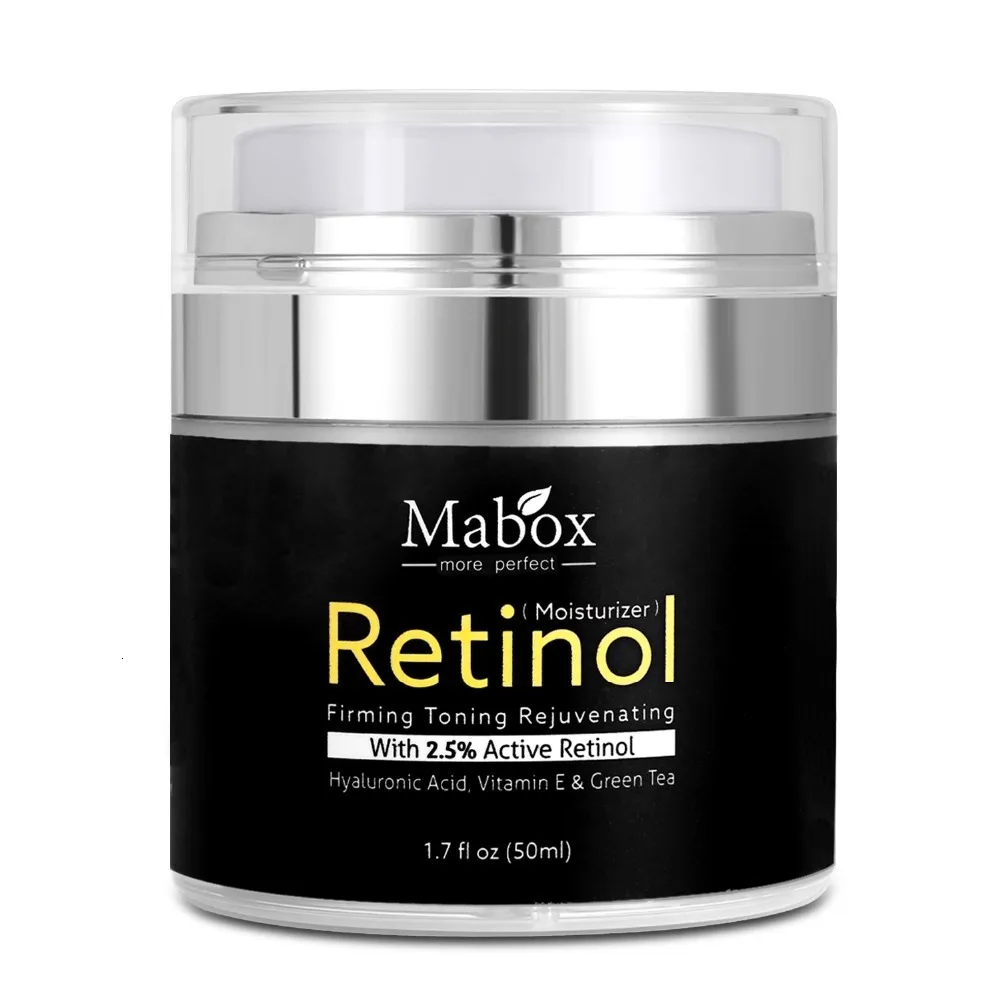 Mabox 50 мл Retinol 2.5% увлажнитель для лица крем с гиалуроновой кислотой антивозрастной