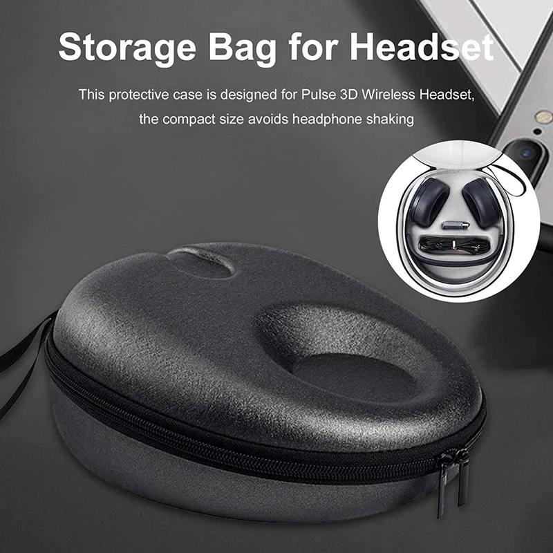hot carrying case portable storage bag waterproof travel cover for sony ps5 playstation 5 pulse 3d wireless headsets free global shipping