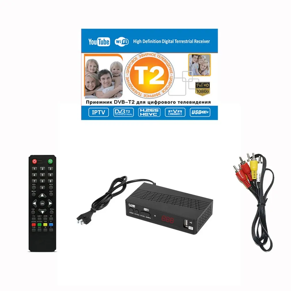 

Full-HD1080P Dvb-t2 Tuner TV Box Dvb T2 Wifi Usb2.0 HDMI-compatible Satellite Tv Receiver Tuner Dvbt2 Built-in Russian Manual
