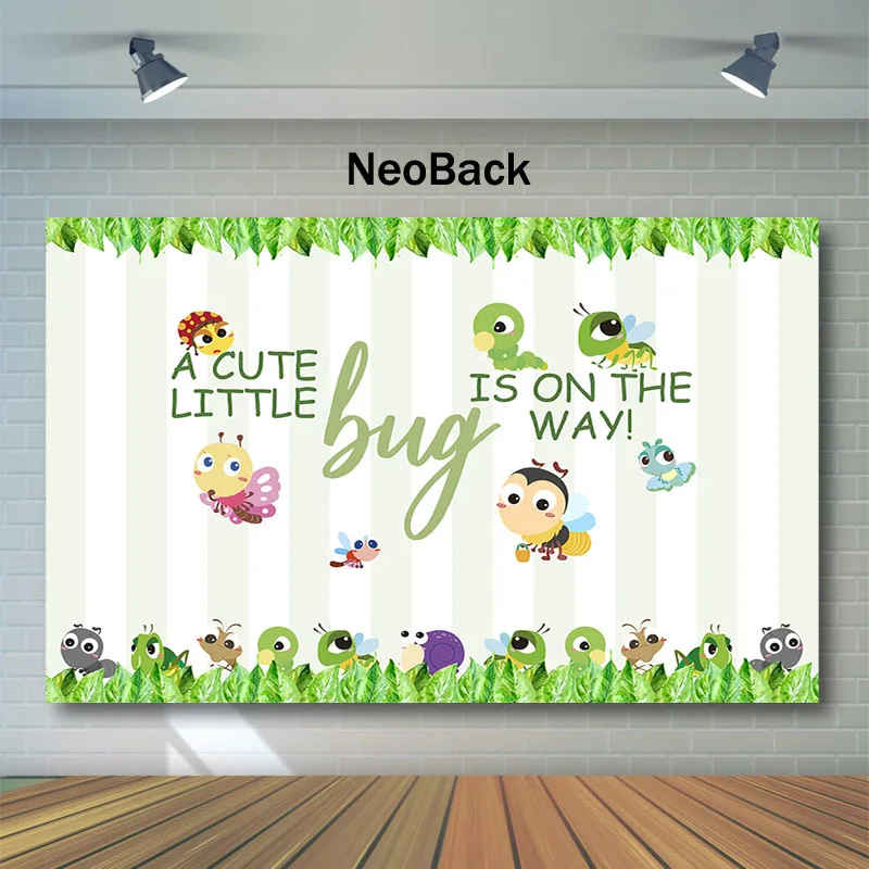 NeoBack милый баг ребенок душ фон мультфильм гусеница Улитка фотографии фоны Декор