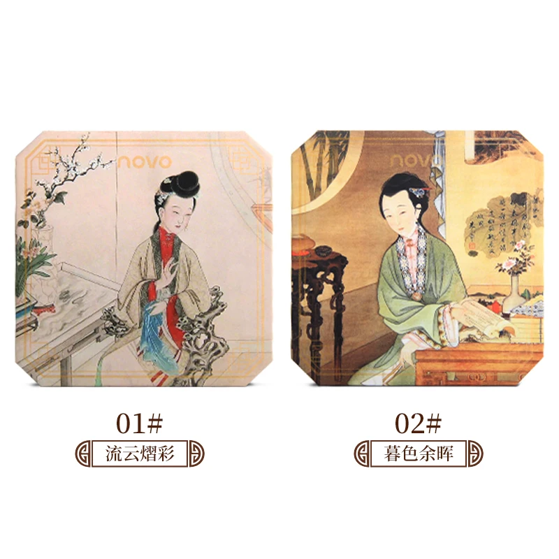 

New Chinese Tang Dynasty Ladies Eyeshadow Palette Matte Shimmer Waterproof Long lasting Pigment Eye Makeup Nude Beauty Cosmetic