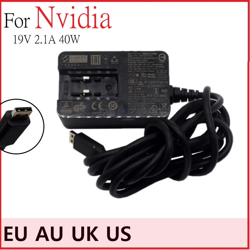 

EU Plug SPA040A19W2 Adapters For Nvidia Shield TV Pro Media Server AC Adapter Power Supply Original Adapter 19V 2.1A