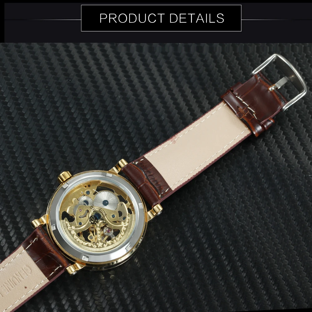 FORSINING Топ бренд Роскошные наручные часы для мужчин и женщин Авто Механический