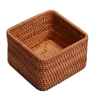 Мини коробка для хранения закусок из Вьетнама, Осенний ротанговый удобный Ретро лоток для хранения различных фруктов, товары для домашнего декора