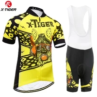 x tiger short sleeves bicycle clothing sets children quick dry cycling jersey set summer kids cycling clothes boygirl clothing