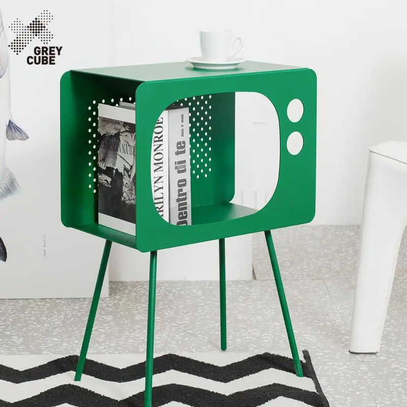 

Nordic Modern Ins Modern Creative Metal Sitting Room Sofa Tea Table Table Side Angle Of A Few Household Restore Ancient Ways Sma