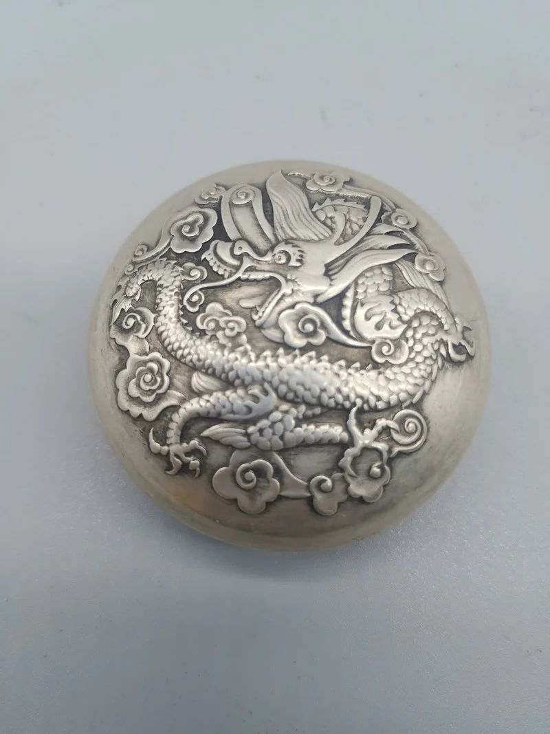 

Модная китайская Изысканная медная резная маленькая коробка с узором дракона, ретро украшения, подарки для украшения друзей и семьи