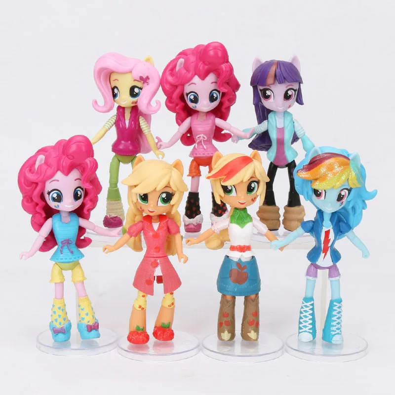 12 см 9 шт. 7 шт. игрушки My Little Pony friendly Is Magic Pony Набор фигурок Twilight Sparkle Rainbow Dash Fluttershy модель куклы
