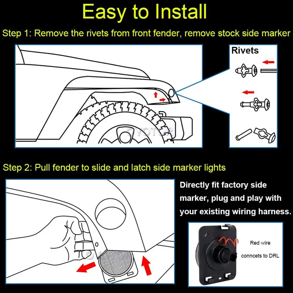 Светодиодный Копченый переднее крыло индикаторная лампа поворота сигнального