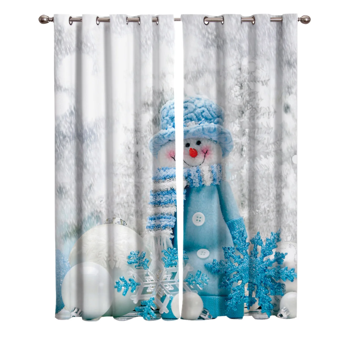 Снежный Цветок Счастливого Рождества занавески s окна гостиной Кухня Крытый окно